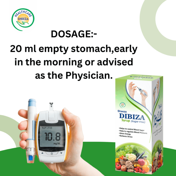 Sheeza Dibiza Syrup (Sugar Free) | 200ml, 500ml. - Image 4