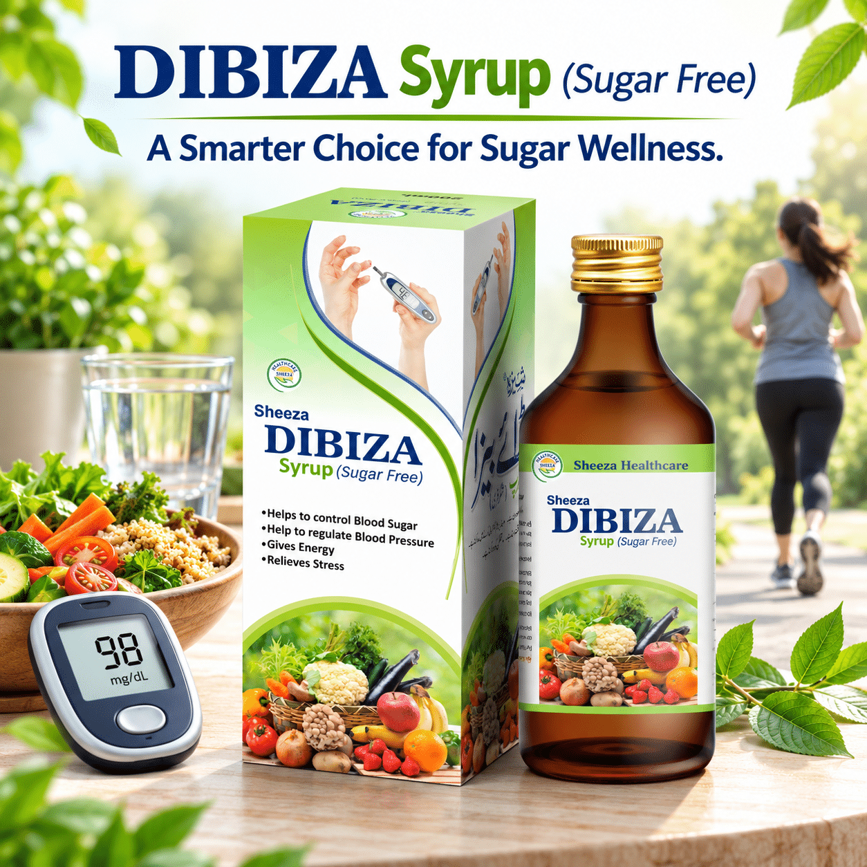 Sheeza Dibiza Syrup (Sugar Free) | 200ml, 500ml. - Image 3