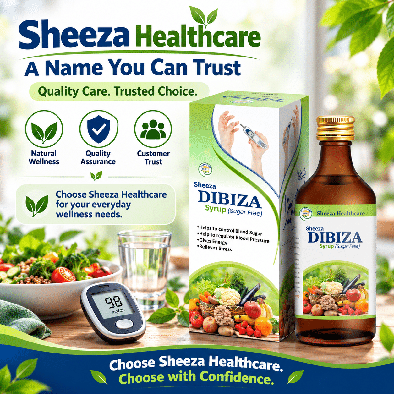 Sheeza Dibiza Syrup (Sugar Free) | 200ml, 500ml. - Image 4