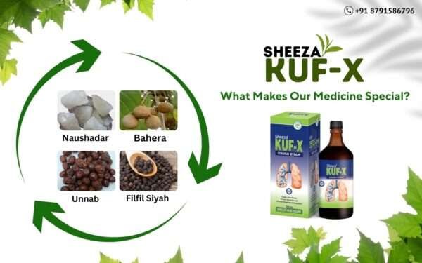 Sheeza Kuf-x  ( Cough syrup)   Pack size:-200ml, 500ml - Image 4