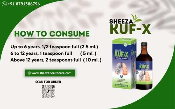 Sheeza Kuf-x  ( Cough syrup)   Pack size:-200ml, 500ml - Image 6